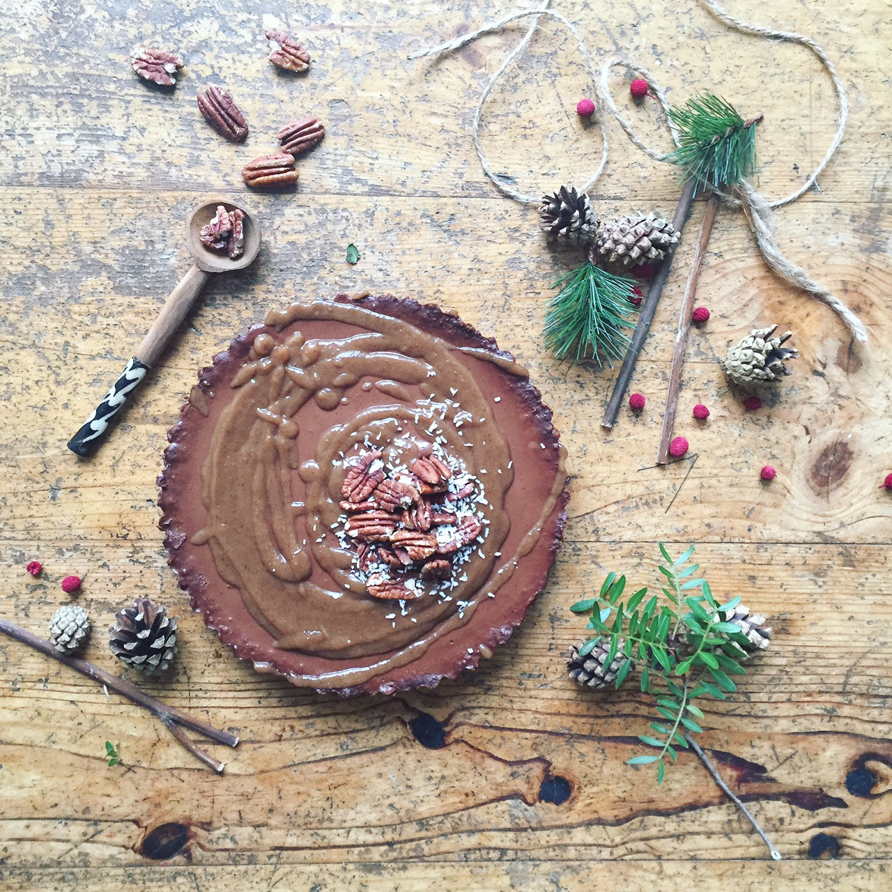 Salted Caramel, Pecan and Chocolate Ganache Pie