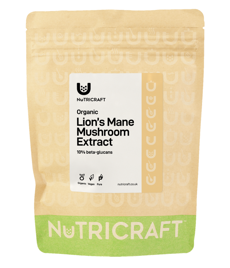 Organic Lion's Mane Mushroom Extract Powder (10% beta-glucans)