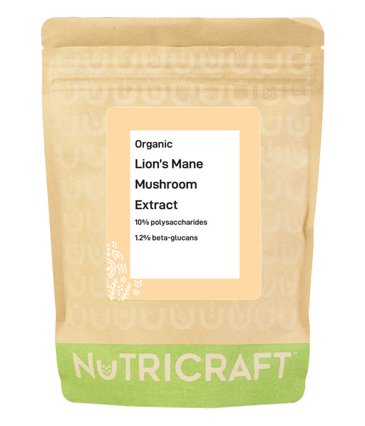 Organic Lion's Mane Mushroom Extract Powder (10% polysaccharides)